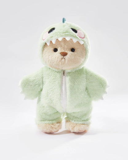 Teddy Bear Outfit – Green Dinosaur Jumpsuit