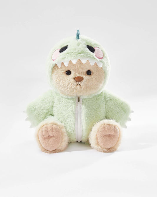 Teddy Bear Outfit – Green Dinosaur Jumpsuit