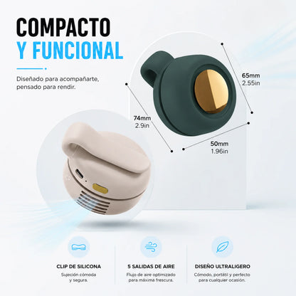 Ventilador Portátil 360° Ultraligero