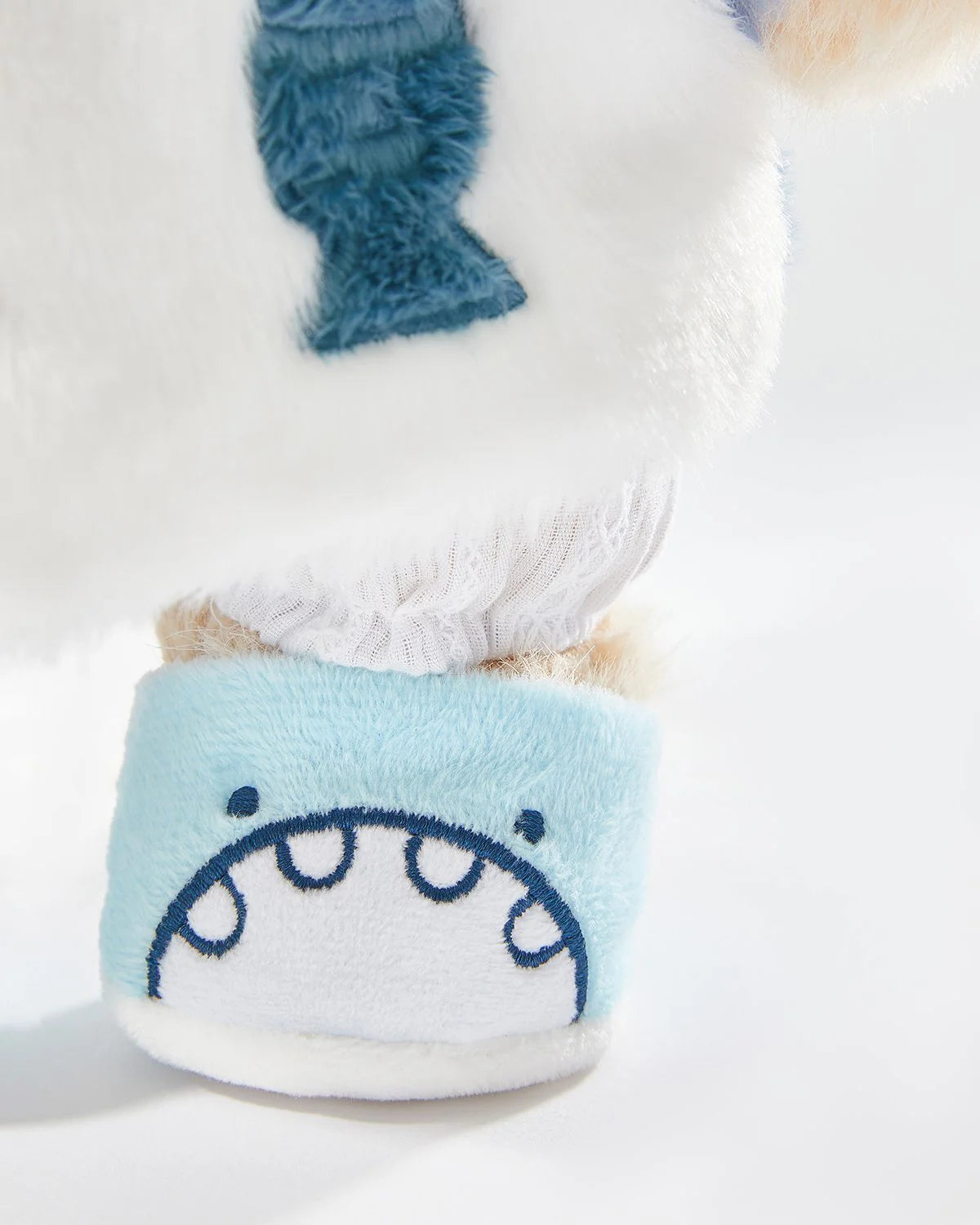 Teddy Bear Outfit – Blue Shark Jumpsuit