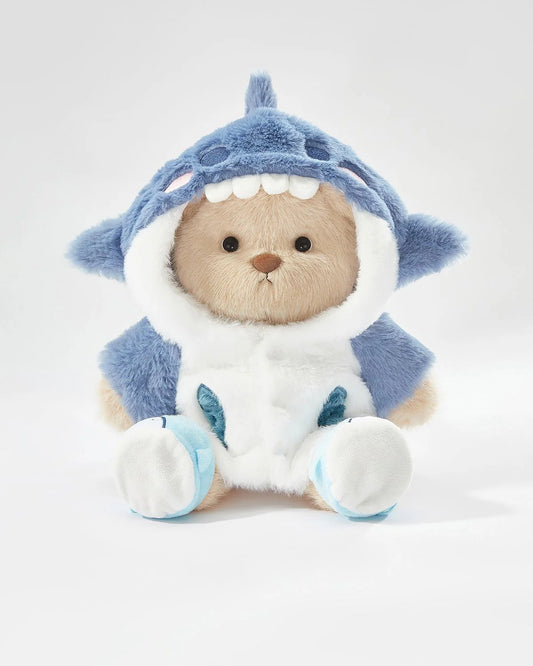 Teddy Bear Outfit – Blue Shark Jumpsuit