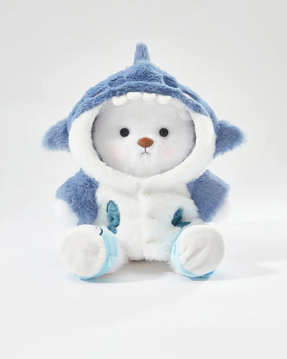 Teddy Bear Outfit – Blue Shark Jumpsuit