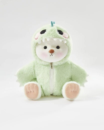 Teddy Bear Outfit – Green Dinosaur Jumpsuit