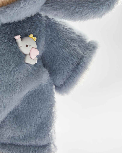 Teddy Bear Outfit – Navy Elephant Jumpsuit