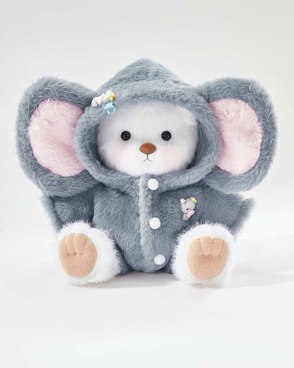 Teddy Bear Outfit – Navy Elephant Jumpsuit