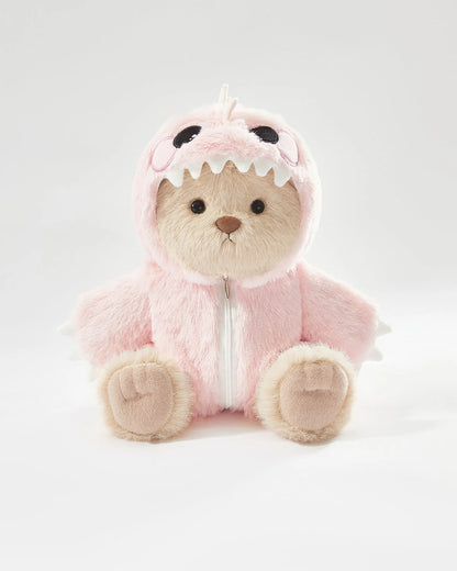 Teddy Bear Outfit – Pink Dinosaur Jumpsuit