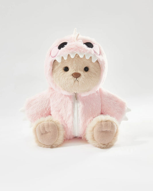 Teddy Bear Outfit – Pink Dinosaur Jumpsuit