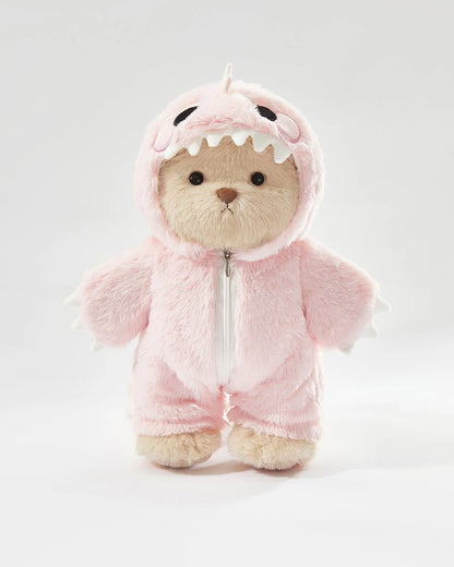 Teddy Bear Outfit – Pink Dinosaur Jumpsuit
