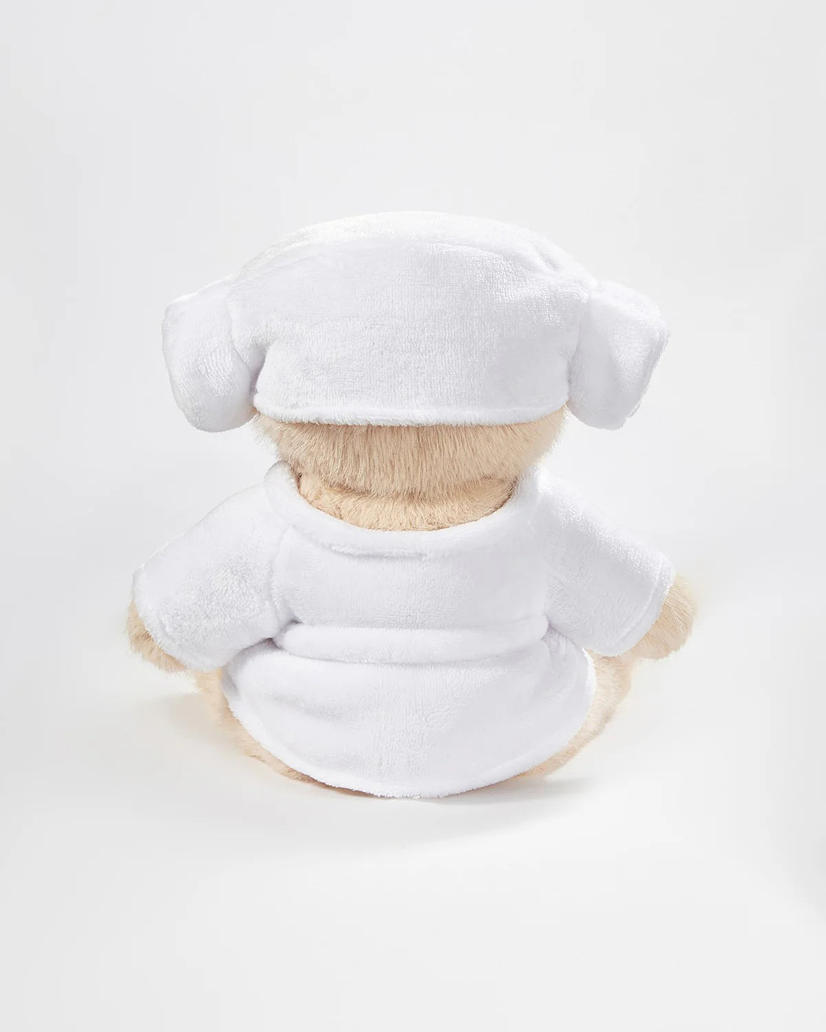 Teddy Bear Outfit – White Robe Set