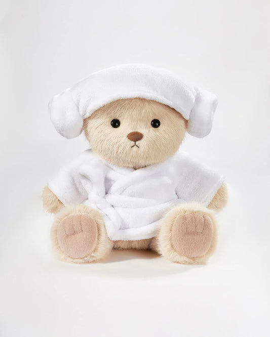 Teddy Bear Outfit – White Robe Set