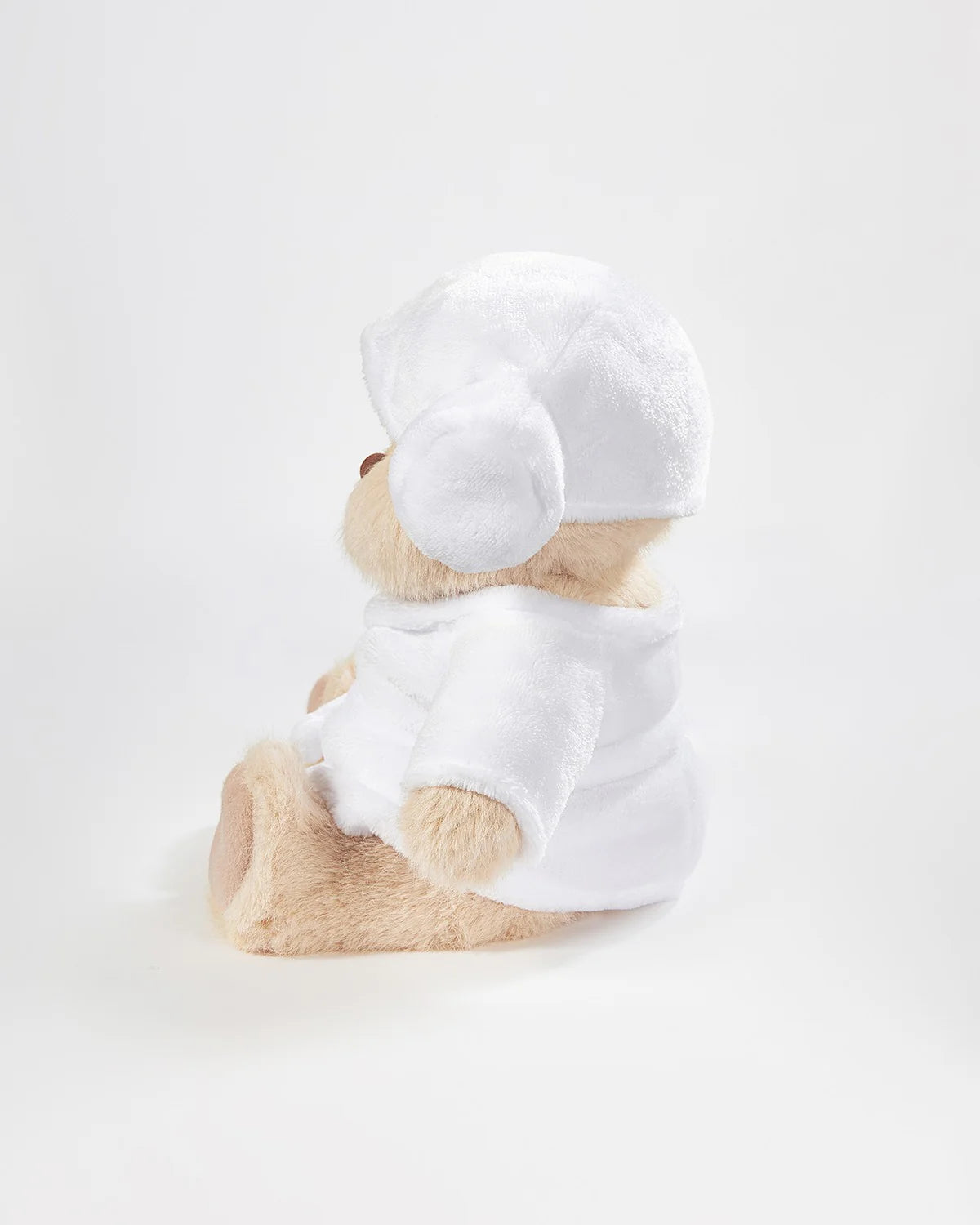 Teddy Bear Outfit – White Robe Set