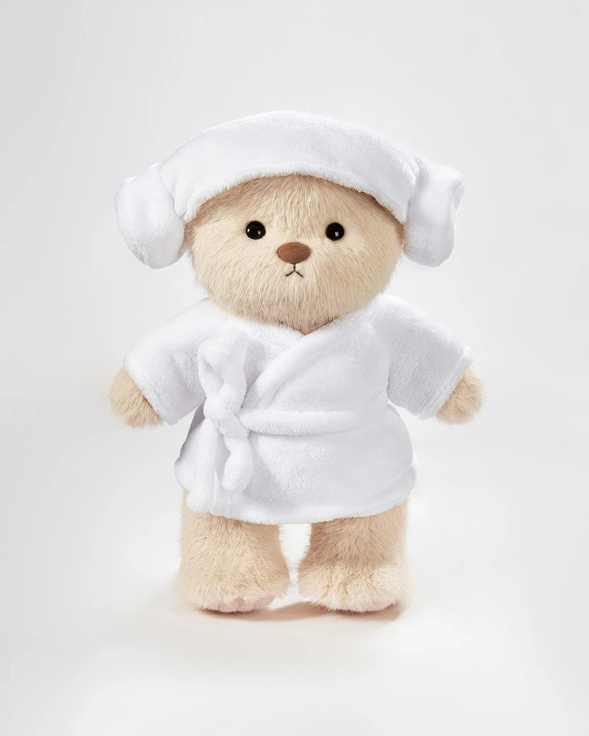 Teddy Bear Outfit – White Robe Set