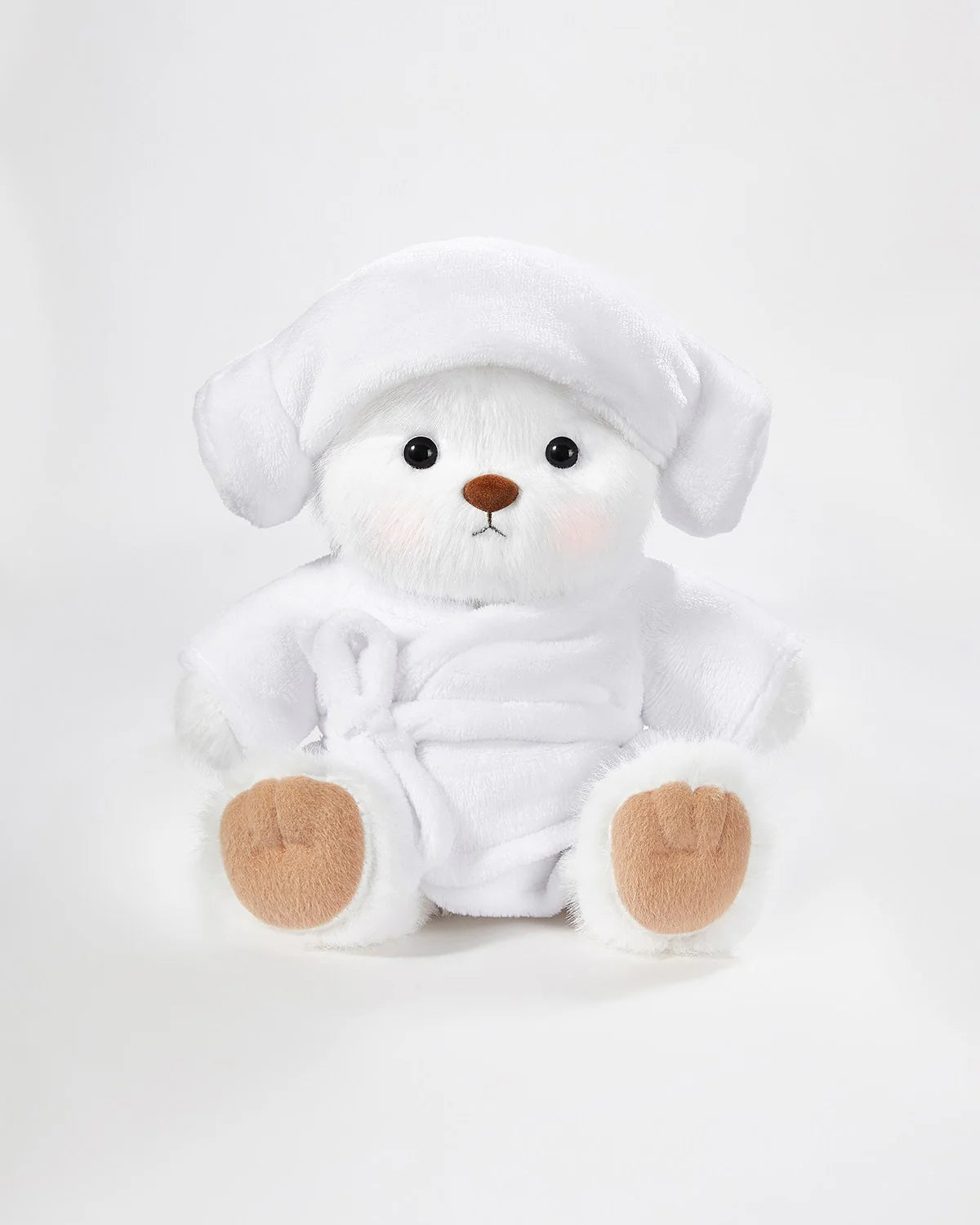 Teddy Bear Outfit – White Robe Set