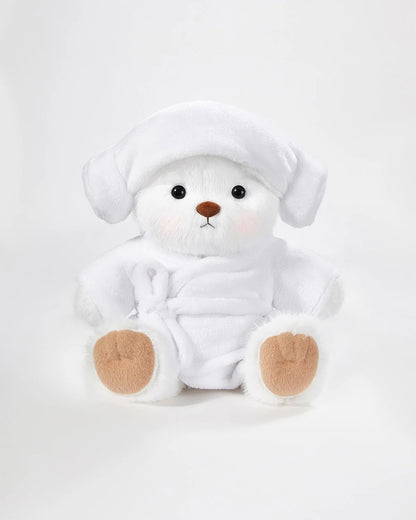 Teddy Bear Outfit – White Robe Set