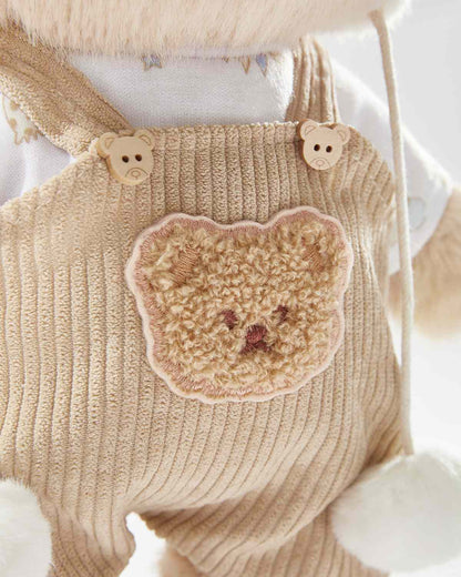 Teddy Bear – White Mink Overalls