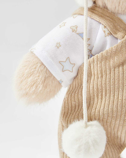 Teddy Bear – White Mink Overalls