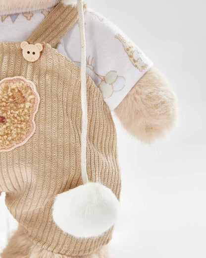 Teddy Bear – White Mink Overalls