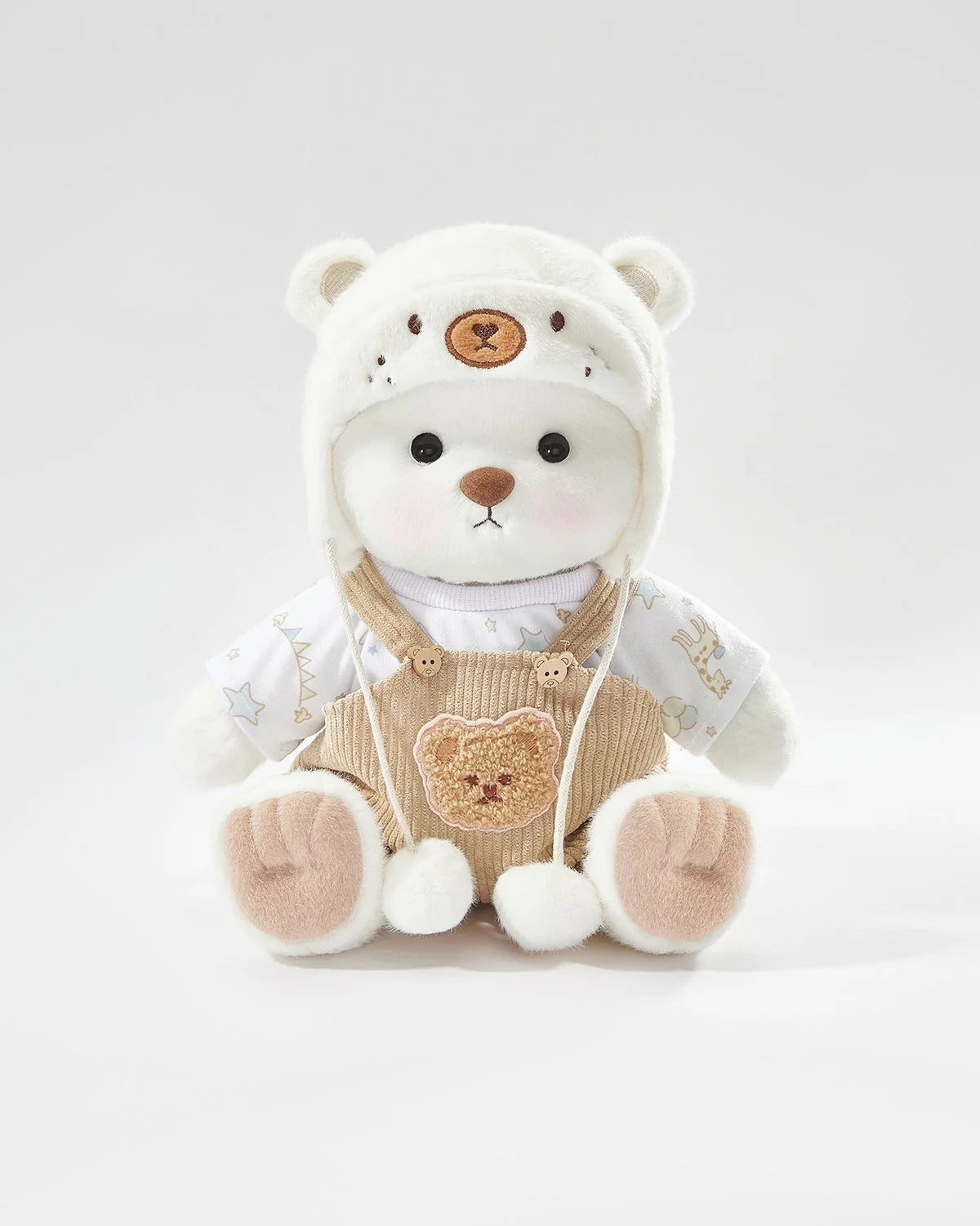 Teddy Bear – White Mink Overalls