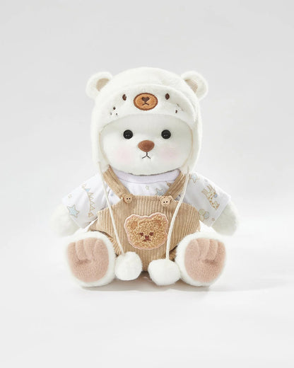 Teddy Bear – White Mink Overalls