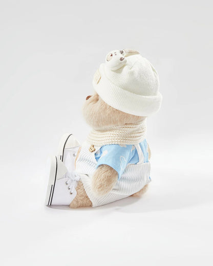 Teddy Bear – Casual White Overalls
