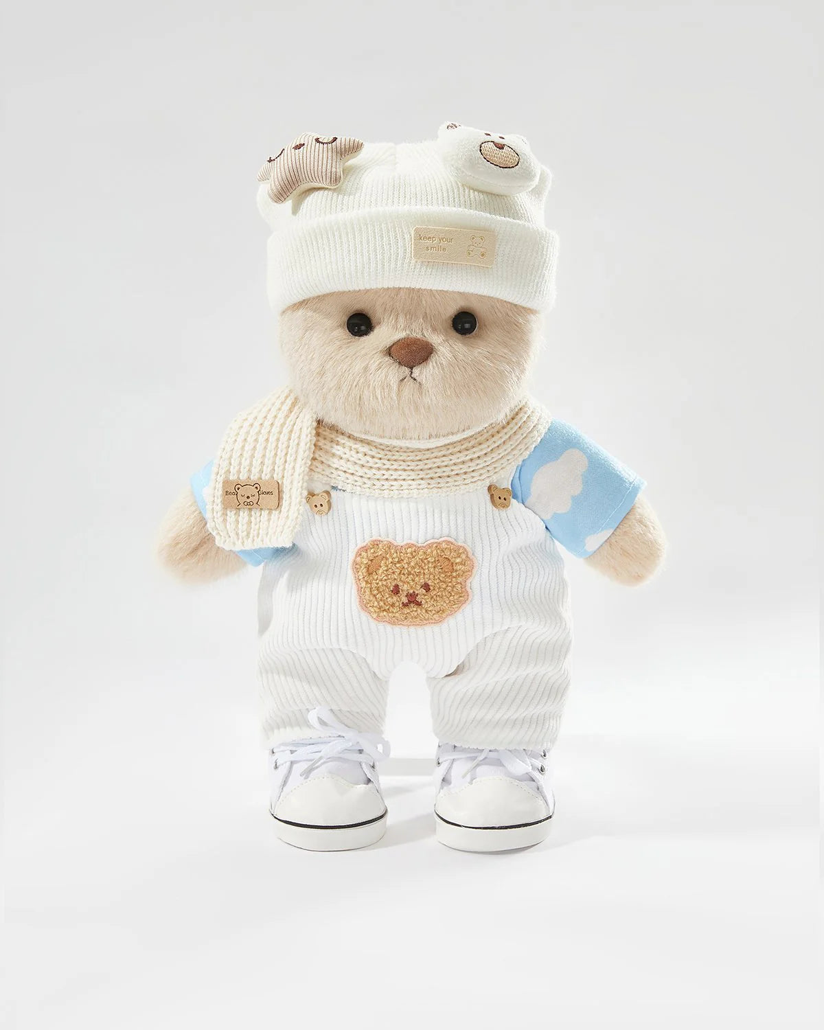 Teddy Bear – Casual White Overalls