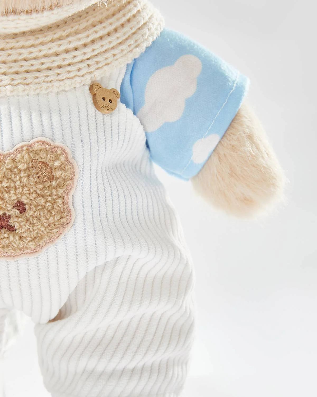 Teddy Bear – Casual White Overalls