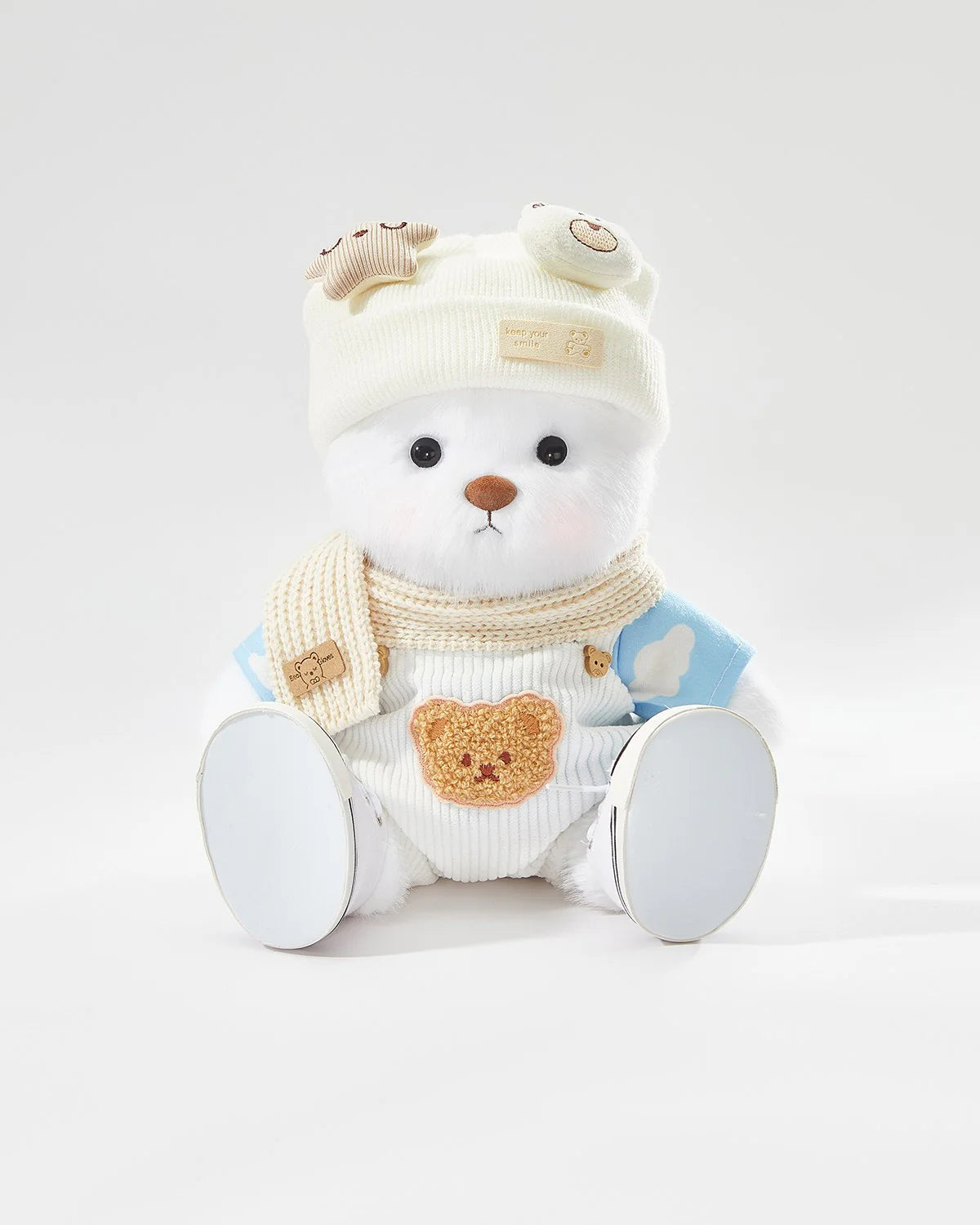 Teddy Bear – Casual White Overalls