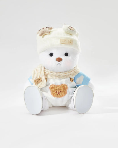 Teddy Bear – Casual White Overalls