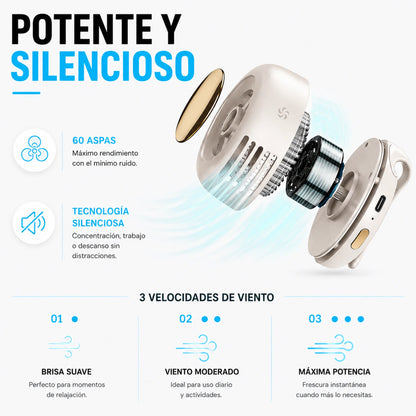 Ventilador Portátil 360° Ultraligero