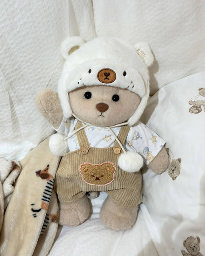 Teddy Bear – White Mink Overalls