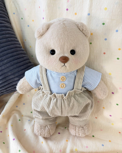 Teddy Bear – Everyday Blue Overalls