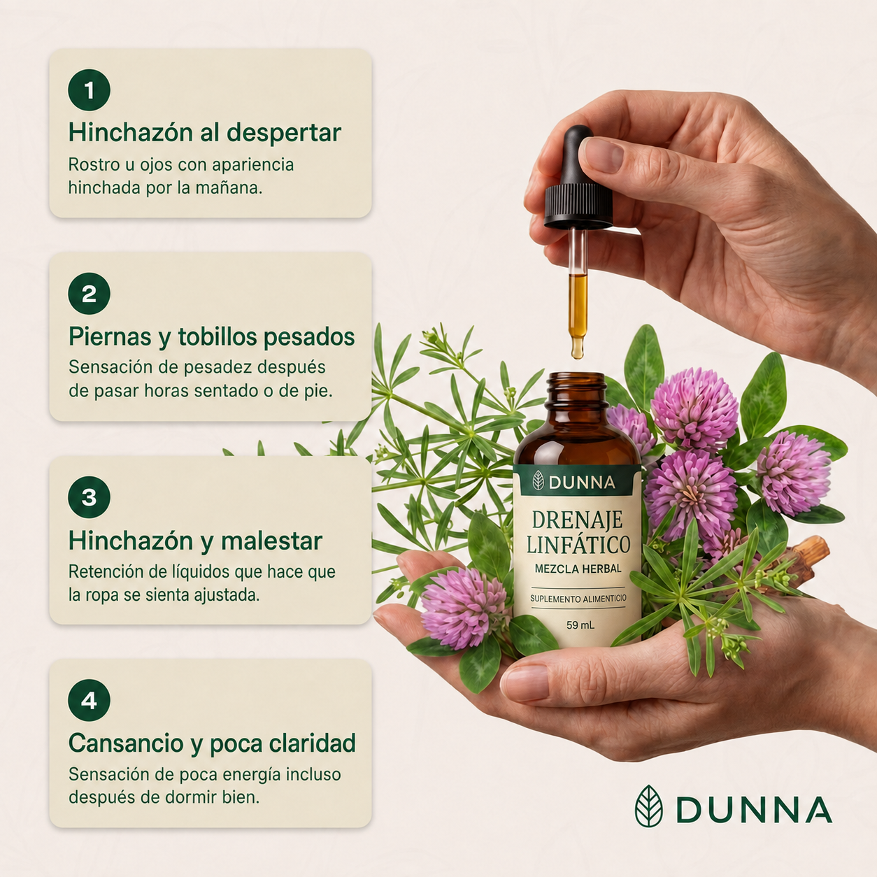 Dunna® Gotas de Drenaje Linfático