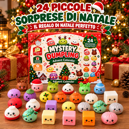 Calendario dell’Avvento Mystery Dumpling – 24 Squishy a Sorpresa