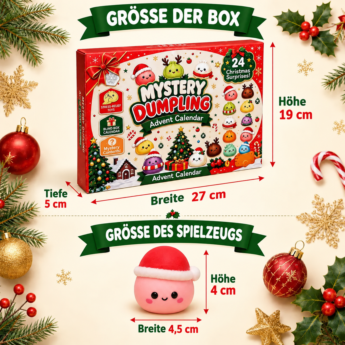 Mystery Dumpling Adventskalender – 24 Überraschungs-Squishies
