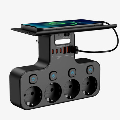 Regleta 10 en 1 con Sensor y USB – 4000W