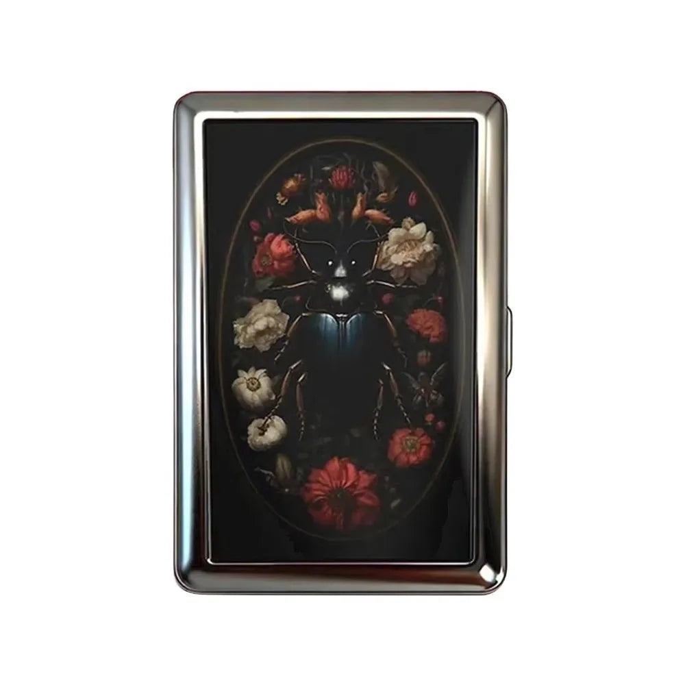 Vintage-Style Vintage Card Case Versatile Design Metal Material Metal Case Easy Snap Multi-function Card Holder