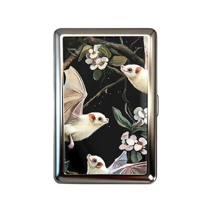 Vintage-Style Vintage Card Case Versatile Design Metal Material Metal Case Easy Snap Multi-function Card Holder