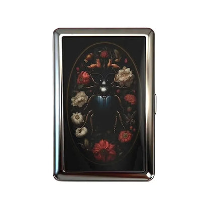Vintage-Style Vintage Card Case Metal Material Easy Snap Metal Case Versatile Design Multi-function Card Holder ID Card Holder