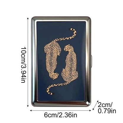 Vintage-Style Vintage Card Case Metal Material Easy Snap Metal Case Versatile Design Multi-function Card Holder ID Card Holder