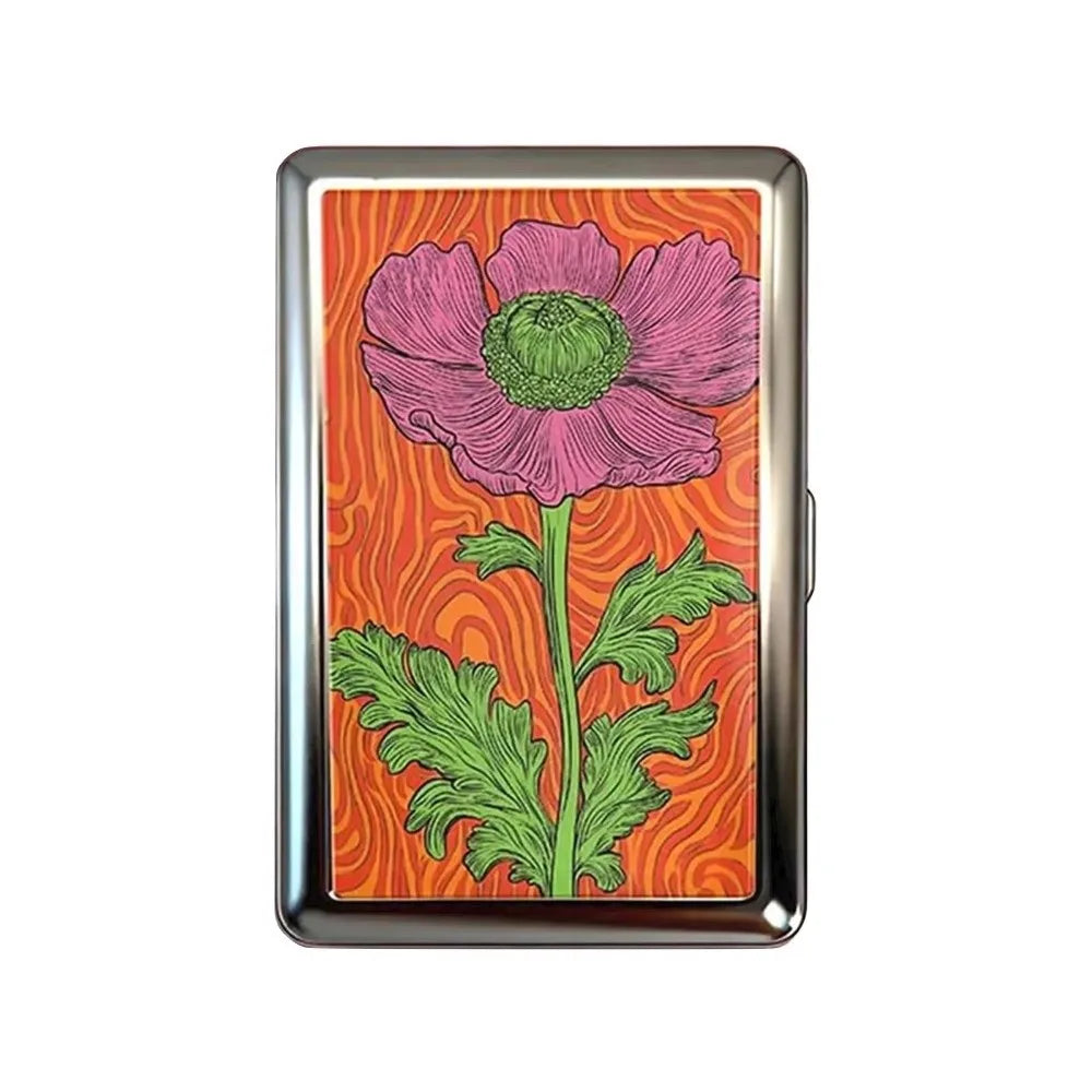 Vintage-Style Vintage Card Case Metal Material Easy Snap Metal Case Versatile Design Multi-function Card Holder ID Card Holder
