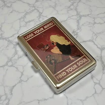 Vintage-Style Vintage Card Case Versatile Design Metal Material Metal Case Easy Snap Multi-function Card Holder