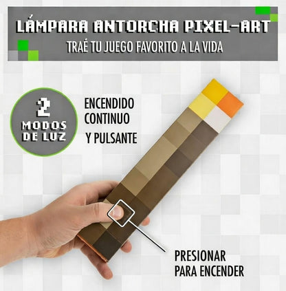 LÁMPARA ANTORCHA PIXEL-ART